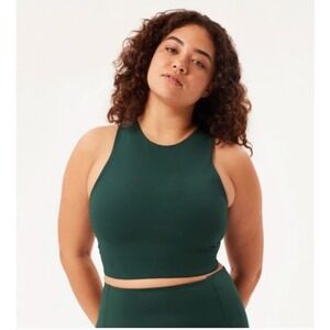 Girlfriend Collective Green Paloma Racerback Sports Bra 3X XXXL